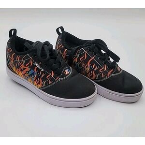 Heelys Shoes for Kids Youth 2 Flames Black Orange Blue Athletic Skating